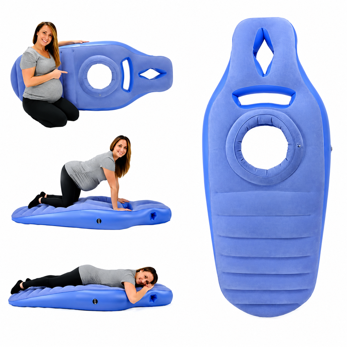 Inflatable Maternity Mattress Pad — Prone Sleeping Support for Pregnancy