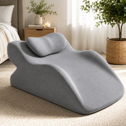 Memory Foam Reading & Nap Backrest Pillow — Lumbar Support With Arms