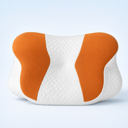 Slow Rebound Memory Foam Neck Pillow — Breathable Contour Support