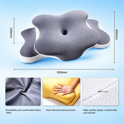 Butterfly Memory Foam Contour Pillow — Cervical Support