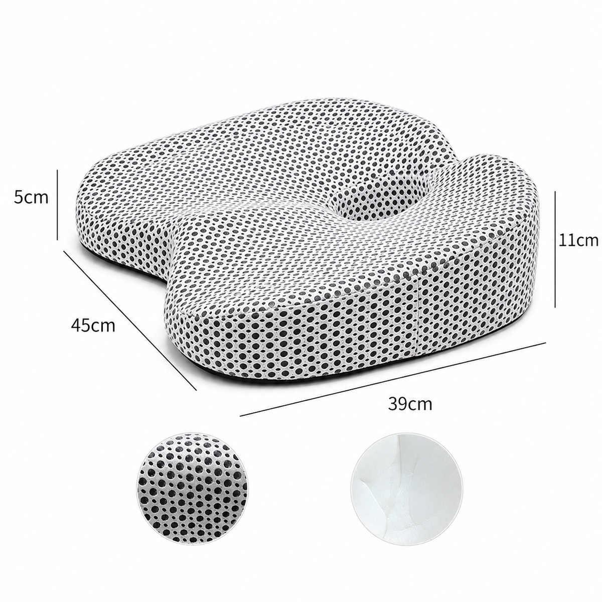 Memory Foam Car Seat Cushion — Slow Rebound Support for Long Drives