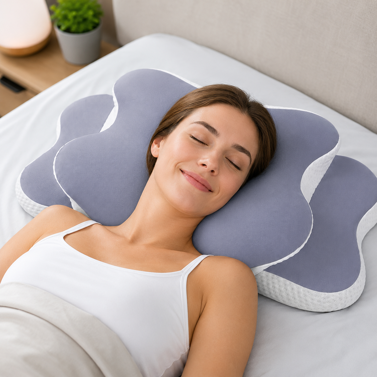 Butterfly Memory Foam Contour Pillow — Cervical Support