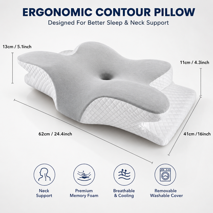 Cotton-Poly Contour Pillow