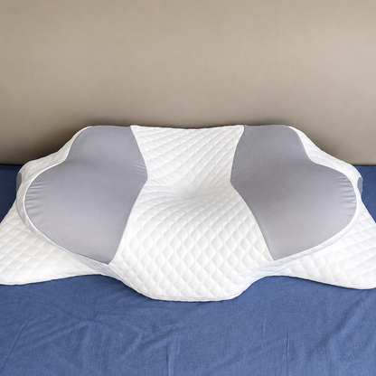 Slow Rebound Memory Foam Neck Pillow — Breathable Contour Support