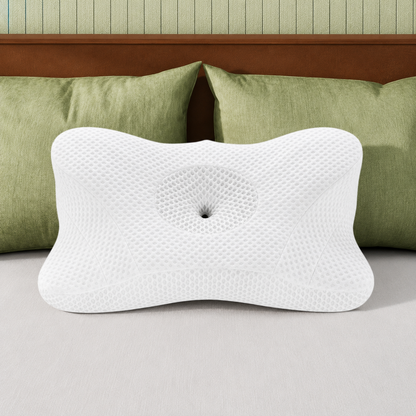 Cooling Contour Memory Foam Pillow — Dual Height for Side & Back Sleepers