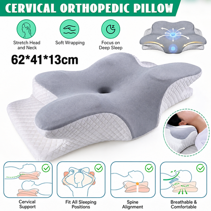 Cotton-Poly Contour Pillow