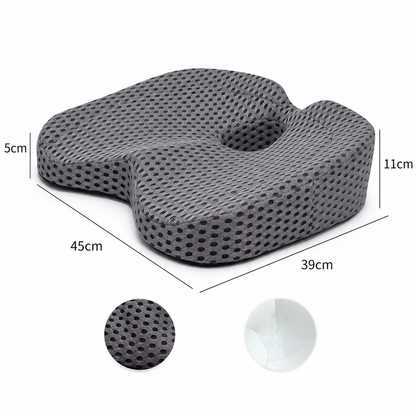 Memory Foam Car Seat Cushion — Slow Rebound Support for Long Drives