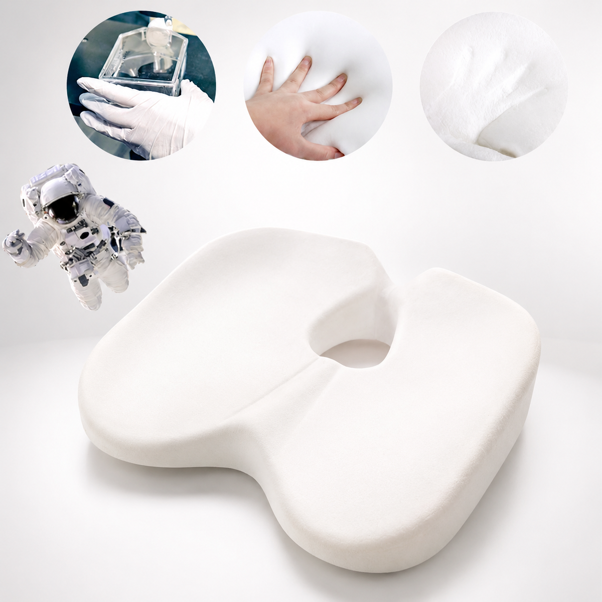 Memory Foam Car Seat Cushion — Slow Rebound Support for Long Drives